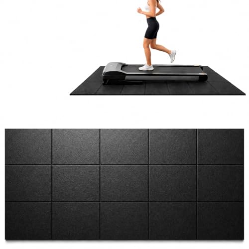 Treadmill Mat 78"x40", WERCHO Foldable Walking Pad Mat for Carpet Hardwood Floors 6mm Heavy-Duty Exercise Equipment Mat for Treadmil Pad,Spin Bike, Elliptical Trainer, Home, Gym - size: 78"L x 40"W x 0.2"Th