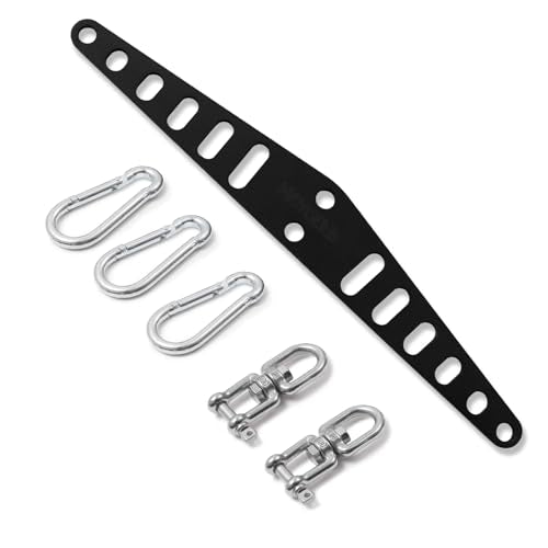 Multi-Grip LAT Pull Down Bar for Home Gym Fitness, Spreader Plate LAT Pulldown Attachments for Pulley System Cable Machine, Double to Single Cable Attachment Exercise Handle
