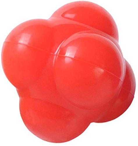Reaction Ball, 6-Sided Agility Training Ball for Baseball, Soccer, Lacrosse, Basketball, Softball, Hand-Eye Coordination Training Equipment