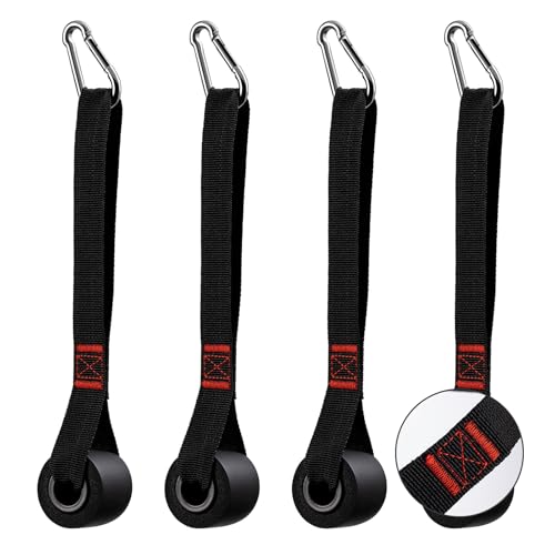 Door Anchor Strap for Resistance Bands, Door Exercise Equipment with Secure Buckle & No Drill Setup, Multi Point Anchor Gym Attachment, Portable Door Resistance Bands for Home Gym Workouts - style: Door Anchor 4 Pack