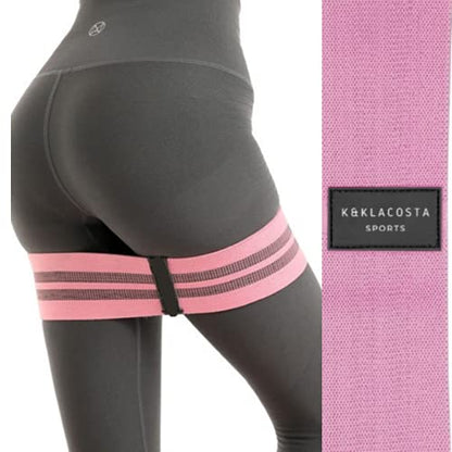K&KLACOSTA Elastic Resistance Bands for Women and Men Fitness, Workout Outdoor Exercise, Gift, 3-Level Set, Non-Slip Legs and Buttock Sports Bands, Non-Slip.