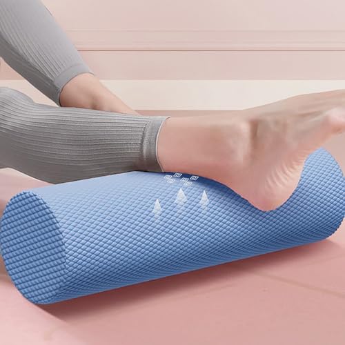 2026 Upgrade Eva Long Foam Roller for Back, Standard Compact Textured Foam Roller for Muscle Relif, Trigger Point Massage Roller for Legs, High-Density Massage Roller for Home (Blue#B) - color: Blue#b