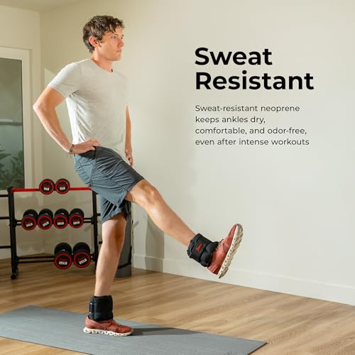 Sunny Health & Fitness Neoprene 1-5 LB Pair Ankle Weights/Adjustable 5 LB - size: Adjustable 1-5 LB