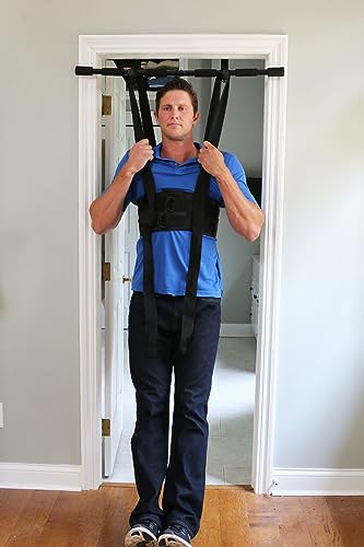 Sit and Decompress Back Stretcher 3 Minutes A Day Lumbar Traction Spinal Decompression - Inversion Table Alternative (Xlarge No Bar)