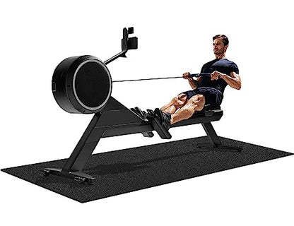 Treadmill Mat 96"x36", WERCHO Walking Pad Mat for Carpet Hardwood Floors 6mm Heavy-Duty Exercise Equipment Mat for Rowing Machine, Treadmil Pad, Spin Bike, Elliptical Trainer, Home, Gym
