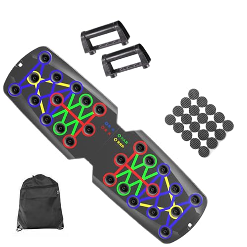 Multifunctional Push Up Boards Press Board Equipment Pushup Stands Push Boards Exercise with Resistance Band Multifunctional Fitness - color: J