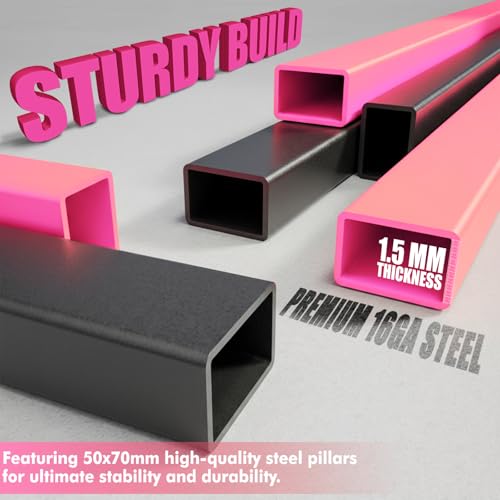RitFit Adjustable/Foldable Utility Weight Bench for Home Gym - color: PINK