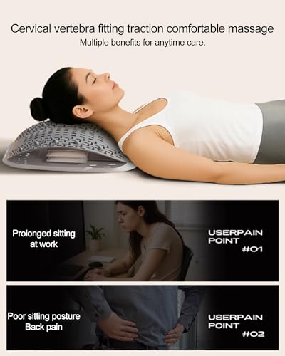 Back Stretcher for Lower Back Pain Relief - Adjustable Height Lumbar Support Board,Ergonomic Spine Board with Acupressure Points Relief for Lumbar Area Pain Back Cracker