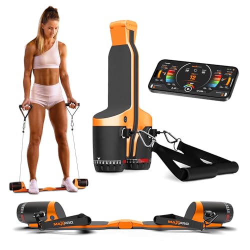 MAXPRO Fitness: Cable Home Gym | Smart Connect - color: Sport Orange