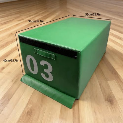 Free Combination Foam Plyometric Jump Box, Height Exercise Box Multiple Height Levels With Non-Slip Surface & EPE Foam For Plyometrics HIIT Strength Training Home Gym (Size:03#-35.4 * 21.7 * 15.7in) - size: 03#-35.4*21.7*15.7in