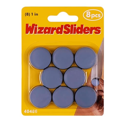 8 PCS PTFE(Teflon) 1 inch Furniture Glides Sliders, Furniture Sliders for Carpeted & Hardwood Floors, Self-Adhesive Floor Protector Pads,Furniture Feet Protectors - size: 1 inch(8pcs)