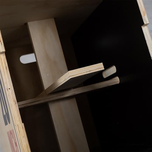 Titan Fitness Wooden Plyometric Box, 20in 24in 30in, Pro-Duty Plyo Box, Jump Step-Up Box Squat, Home Garage Gym Training