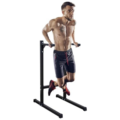 Adjustable Height Dip Bar Station, Heavy Duty Dip Station for Home Gym,Multi-function Dip Station Pull Up Bar Full Body Strength Training Workout Fitness Equipment for Tricep Dips - color: Dip Bar