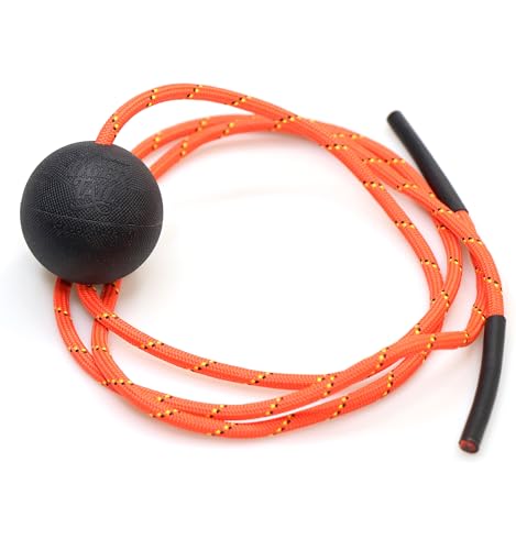 Tiger Tail Tiger Ball 1.7 Foam Roller Ball + 50”+ Corded Rope – Deep Tissue Massage Ball: Feet, Legs, Neck, Back – Trigger Point Massage Therapy – Relieve Muscle Soreness – Muscle Recovery - style: 1.7 Foam Roller Ball