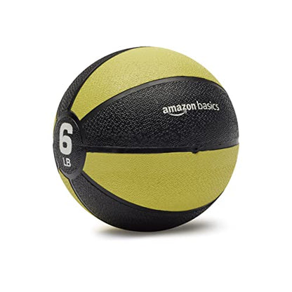 Amazon Basics Weighted Medicine Ball for Core Strength, Strength Training, Full-Body Workouts and Balance Exercises