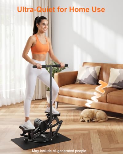 Rock Stepper for Exercise at Home, Rocking Stepper Side to Side - color: Black