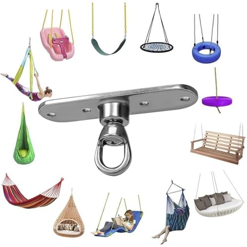Swing Hanger Heavy Duty Punching Bag Hanger Ceiling Mount with Bearing 900 LB Capacity Heavy Bag Hanger Stainless Steel Swing Hardware for Indoor Hanging Chair Outdoor Swing Set - size: Size 5