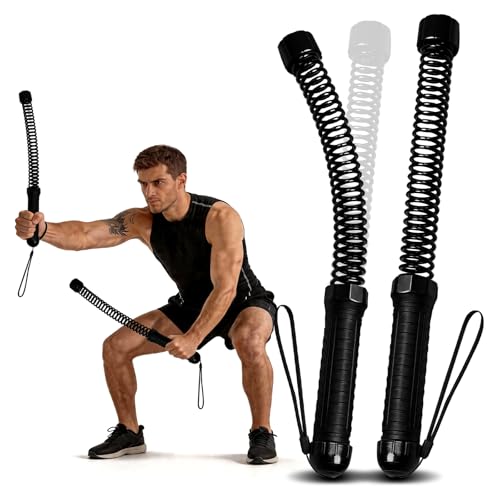 Poly Battle Rope with Cloth Sleeve -1.25/1.5/2 Inch Diameter 30' 40' 50' Lengths -Gym Muscle Toning Metabolic Workout Fitness, Battle Ropes for Home Gym - style: Ropeless Black