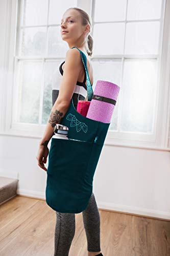 Yoga Mat Bag – Versatile Yoga Bag with Mat Straps & Storage Pockets, Holds Yoga & Pilates Mats, Lightweight & Durable