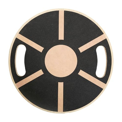 Balance Board - Non-slip Balance Board 360 Degree Rotation - Non-slip Wood Trainer for Enhances Stability Training Fitness Ankle Calf Waist Full Body Exercises Planks