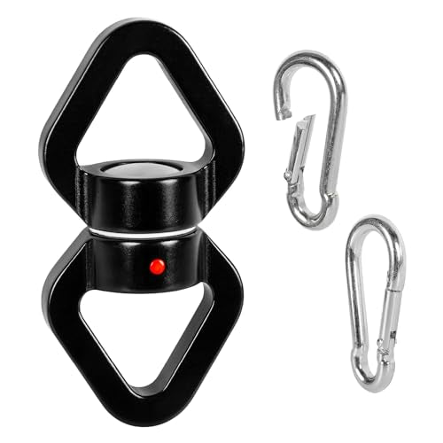 Heavy Duty Swing Swivel 500 lbs Weight Capacity, 360° Rotator with Carabiner for Hammocks, Tree Swings, Aerial Yoga, Climbing, and Outdoor Activities