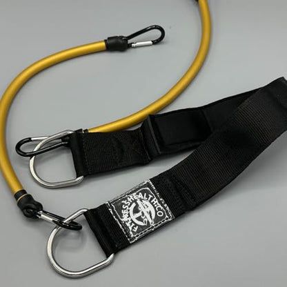FH PRO EXTRME Heavy Resistance Training Band Gold 70 LBS Handles Heavy Duty Exercise Bands