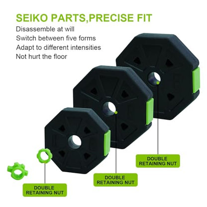 Garvee Adjustable Dumbbell Set, 4 in 1 Adjustable Weights 88 LBS Free Weight Set for Home Gym, Octagon
