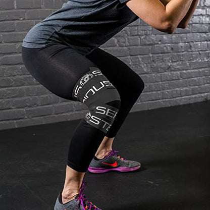 Serious Steel Mobility & Recovery (Floss) Bands |Compression Band | Tack & Flossing Band (7' L x 2" W) - color: Single - Black