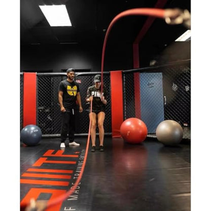 Strong Dynamic Rubber Battle Ropes Alternative for Home and Gym | Maximize Calorie Burn | Revolutionary Fitness Equipment for Abs and Full Body Workout