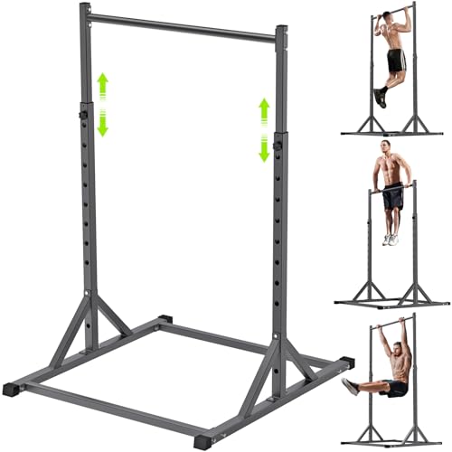 SELEWARE Power Cage Accessories, Dip Handles, Pull‑Up Stations, and Multi‑Grip Training Attachments - color: 2" x 2" Rack with 1" Hole