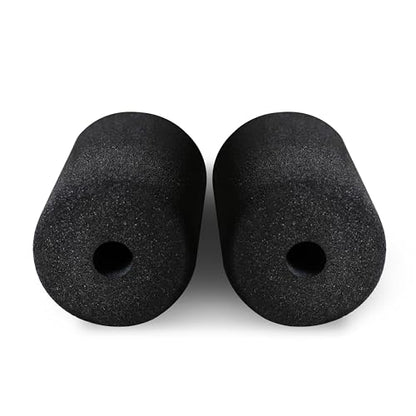WF Athletic Supply Foam Foot Pads, Foam Roller for Gym Exercise Machines Equipment Replacements, Roller Pad for Leg Extension, PEC Deck Pads for Weight Bench, Sold by Pair (7” x 4” OD x 0.875” ID)