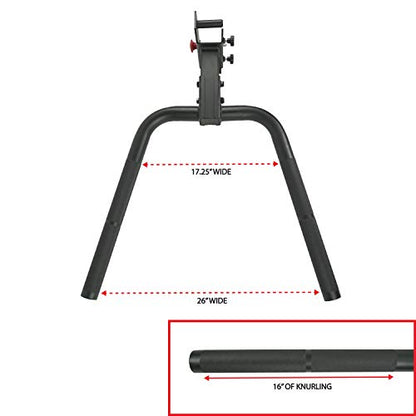 Valor Fitness Power Rack Dip Handle Attachments with Multiple Fits - Options Compatible with 2" & 2.5" Uprights and 3" Rigs with 1" Hole - Strength Training Accessory - size: 3" x 3" Frame