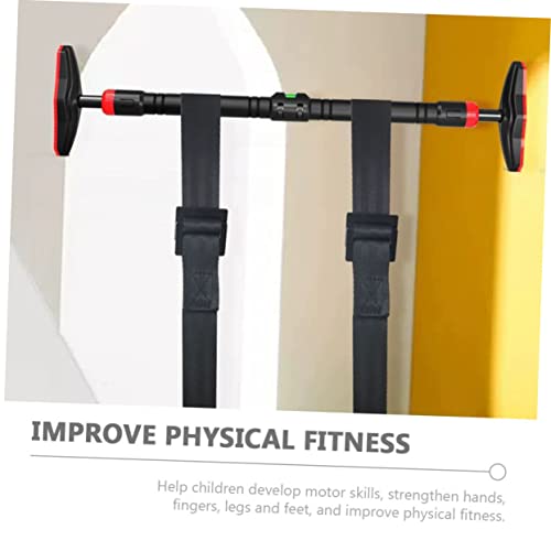 Sosoport Children's Gymnastic Rings with Adjustable Shoulder Straps Professional Indoor Fitness Equipment Set for Kids for Pull-ups and Training Workouts