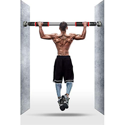 Pull-Up Bar The Horizontal Bar On The Door, Without Screw Installation, The Fitness Training Bar On The Door, 65-90cm, 85-120cm, 105-140cm (Size : 85-120cm) - size: 85-120cm