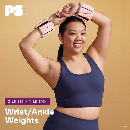 POPSUGAR Soft Wrist and Ankle Weights, Wearable Weights, Strengthens, Tones & Sculpts, Adjustable Ankle Weights for Work from Home Fitness, Gym Accessories for Women & Men
