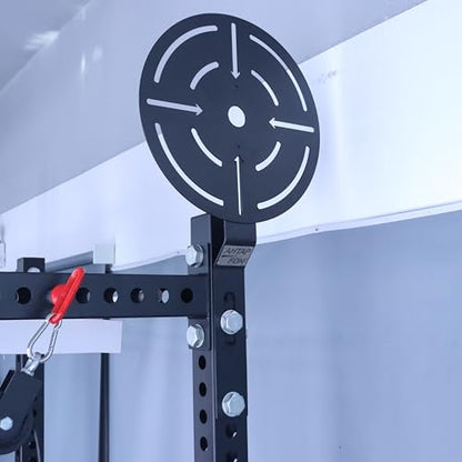 Wall Ball Target for Rack Mounted with Extension,Medicine Ball Target for Power Rack Attachments,Home Gym Exercise Ball Squash Fitness for Enhance Explosive Power