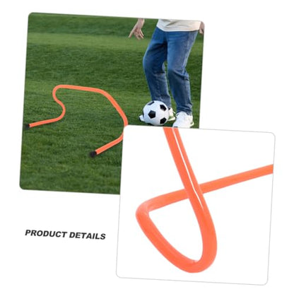 4pcs Agility Hurdles Set 15cm Plastic Speed Training Equipment for Football Basketball Obstacle Course and Track Running Training