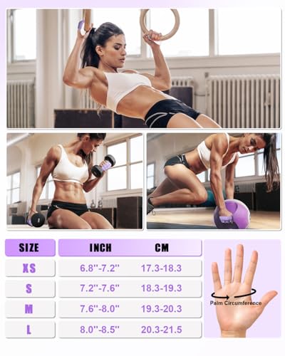 Weight Lifting Workout Gloves Men Women, Breathable Barehand Gym Gloves for Weightlifting Rowing Exercise Training Fitness Crossfit WODs - size: Large