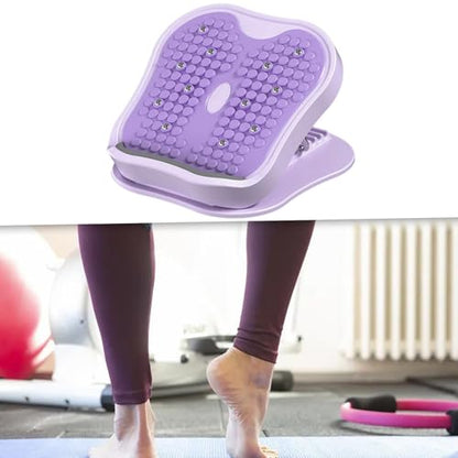 Adjustable Incline Board for Calf and Hamstring Stretching Equipment with 15 Angles, Non-Slip Surface, Portable Foldable Design, 11.02x11.02x1.57inch