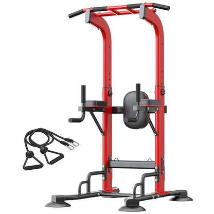 sogesfurniture Adjustable Dip Station & Pull Up Bar – Heavy Duty Calisthenics Workout Equipment for Home Gym, Multi-Function Fitness Training with Push Up Handles, Dips, Pull Ups & Push Ups
