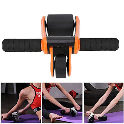2 Wheels Ab Roller Wheel, Abdominal Muscle Exerciser, Dual - Wheel Core Trainer with Knee Pad for Home Gym, Stable Aluminum Alloy ABS Design for Full - Body Workout
