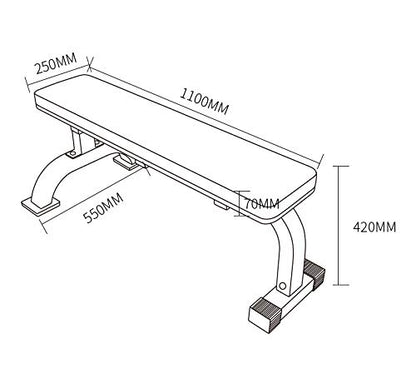 Flat Weight Utility Bench Heavy Duty for Multi-Purpose Weight Training and AB Exercises-1,000 lbs Capacity