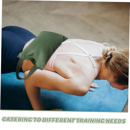 2Kg Weighted Sandbag for Yoga Fitness Empty Canvas Bag with Handle Weight for Training Exercises Durable Easy to Clean Sandbag Tools for Weight Training