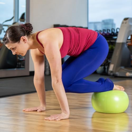 OPTP Soft Movement Ball - 12 Inch Exercise and Pilates Ball for Yoga and Core Stability, Soft Inflatable Physical Therapy Balls Featuring Easy-Grip Texture
