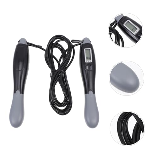 Sosoport Intelligent Digital Counting Jump Rope for Fitness, Steel Wire Skipping Rope with Digital Counter, Adjustable Length for Adult Workout and Weight Loss Training, Outdoor Exercise