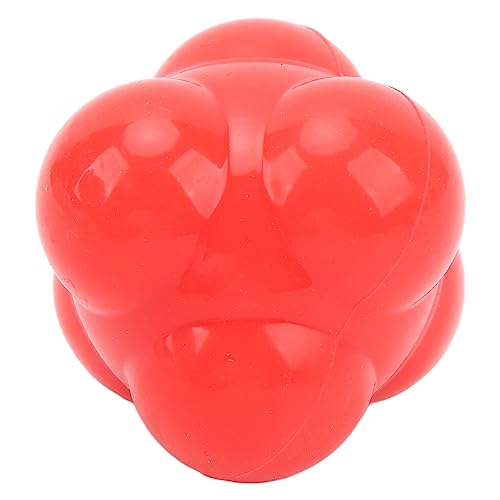 Ball, 6 Sided High Bounce Random Leap Speed Agility Training Equipment, with Durable Silicone for Baseball Soccer Basketball Hand Eye Coordination