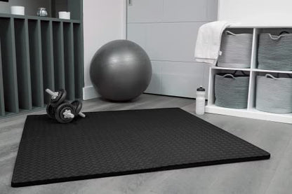 20 pcs Gym Mats Set - EVA Foam Puzzle Floor Mats, High-Density Interlocking Foam Floor Tiles Home Workout Exercise Mats for Play-Room Garage Pool Treadmill Garage Kitchen Flooring