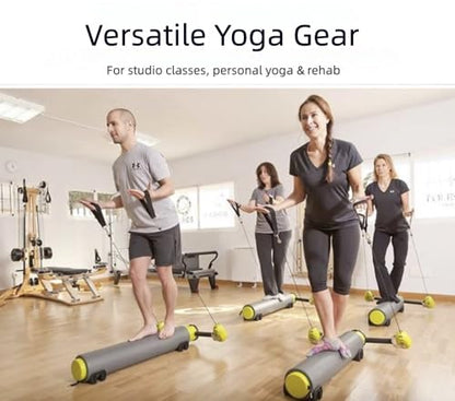 Pilates Bar, Fitness, Balance Strength and Agility Training Equipment, Roller Multifunctional Mini Core Bed Yoga Open Back Training, Waist, Abdomen, Legs, Buttocks and Arms Training Equipment
