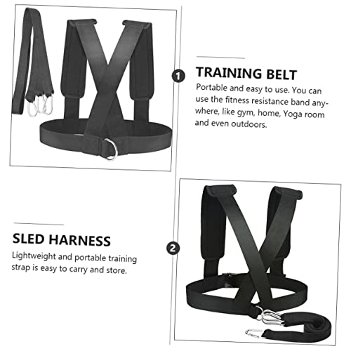Happyyami Universal Adjustable Sled Harness for Resistance Training Jogging Exercise Belt Fitness Device
