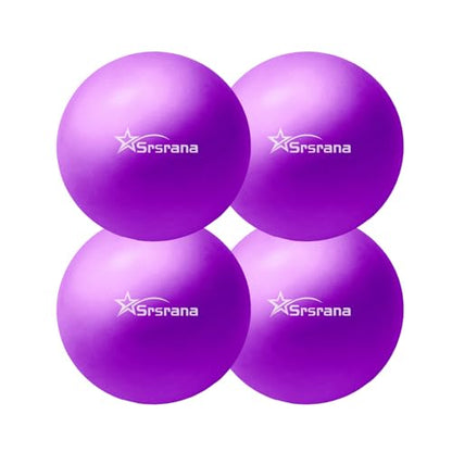9 Inch Pilates Ball, Mini Exercise Ball for Yoga, Barre & Fitness Training - color: 4Purple
